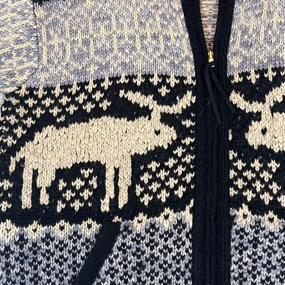 Vintage The Eagle's Eye Women's Chunky Knit Sweater Shetland 100% Wool SZ Large - Picture 5 of 7